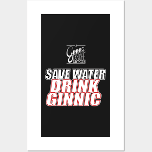 save water drink ginnic Posters and Art